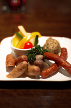 ソーセージの盛り合わせ
